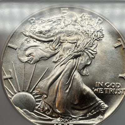 1987 Silver Eagle 1oz .999 Silver ICG MS69 - additional view