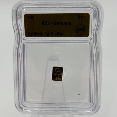 1g 999.9 Gold Valcambi Suisse Bar