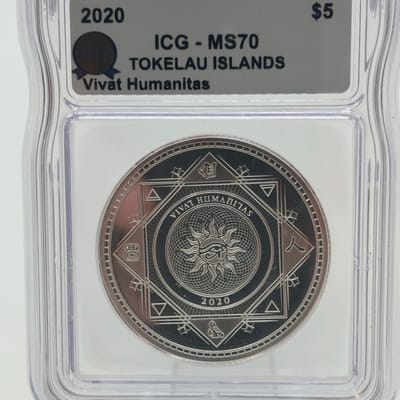 2020 Tokelau Is. 1oz .999 Ag Vivat Humanitas MS70