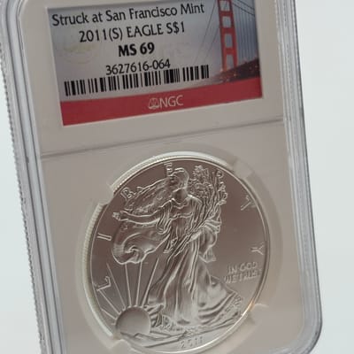 2011-S American Silver Eagle NGC MS 69