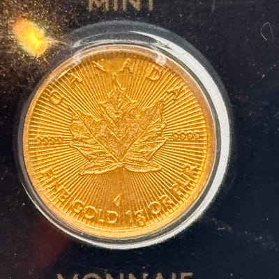 2020 Canada 1g .9999 Gold Maple in Assay - additional view