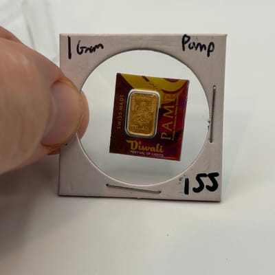 PAMP Suisse 1g 999.9 Gold bar Celebrating Diwali