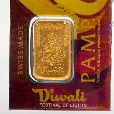 PAMP Suisse 1g 999.9 Gold bar Celebrating Diwali - additional view