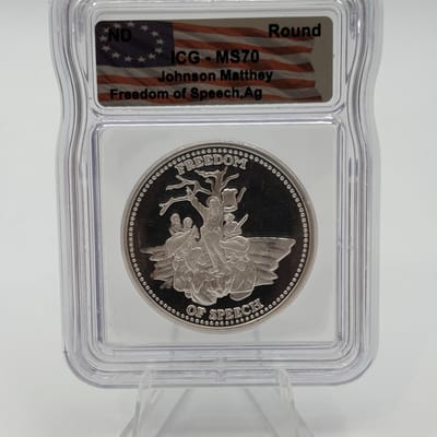 VTG Johnson Matthey Freedom Speech 1oz .999Ag