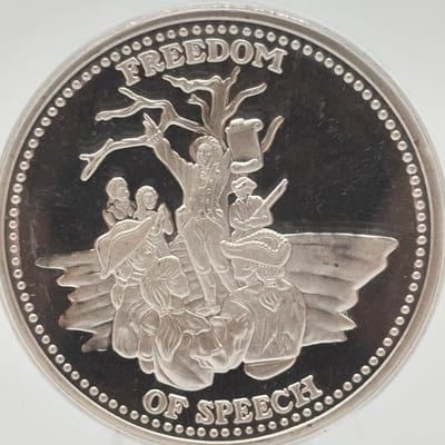 VTG Johnson Matthey Freedom Speech 1oz .999Ag - additional view