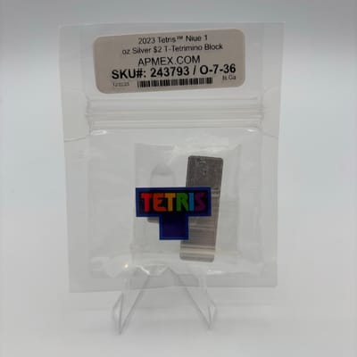 2023 1oz .999Ag Tetris Block T-Tetrimino
