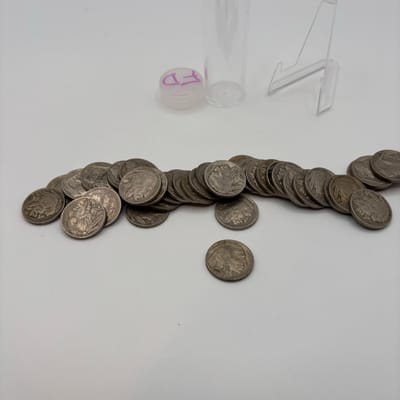 Full Roll of 40 ($2FV) Full Date Buffalo Nickels