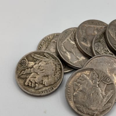 Full Roll of 40 ($2FV) Full Date Buffalo Nickels - additional view