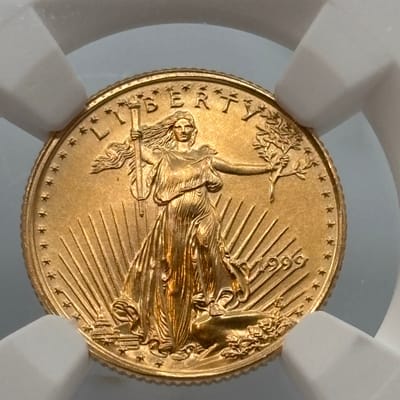 1999 1/10oz American Gold Eagle NGC MS 69 - additional view