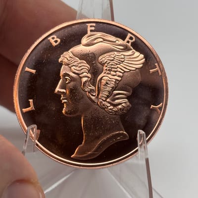 1oz AVDP Copper Tribute USA Winged Liberty Round - additional view