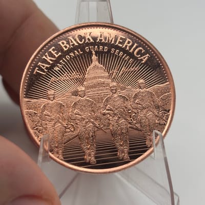 1oz AVDP Copper Disme Take Back America Round