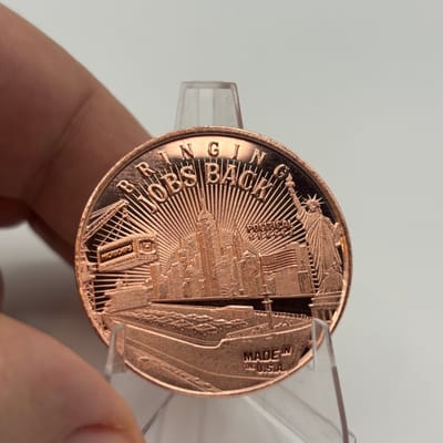 1oz AVDP Copper Disme Bringing Jobs Back Round