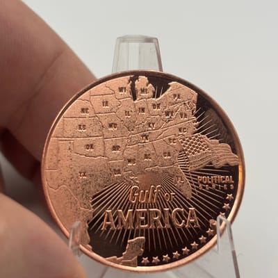 1oz AVDP Copper Disme Gulf of America Round - additional view