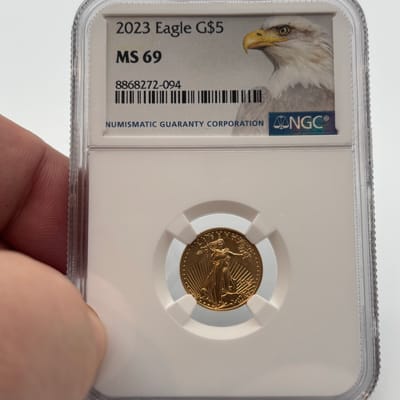 2023 1/10oz American Gold Eagle G$5 NGC MS 69