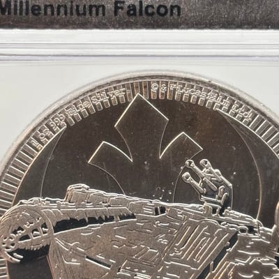 2021 S$2 1oz .999Ag Millennium Falcon ICG MS69 - additional view