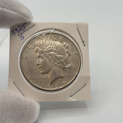 1925-S Peace Dollar 90% Silver Circulated