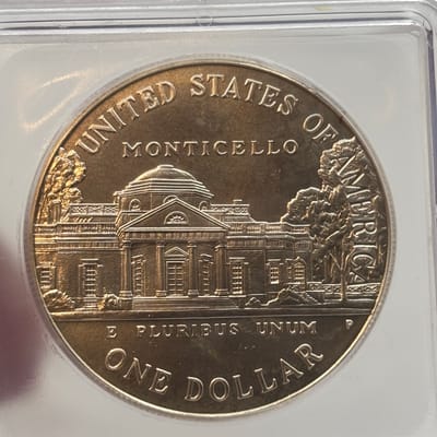 1993-P 90% Silver Jefferson Commemorative ICG BU - additional view