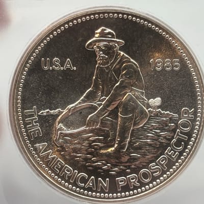 1985 Engelhard Prospector 1oz .999Ag ICG MS 67