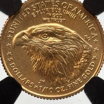 2023 G$5 American Gold Eagle 1/10 oz Gold NGC MS69 - additional view