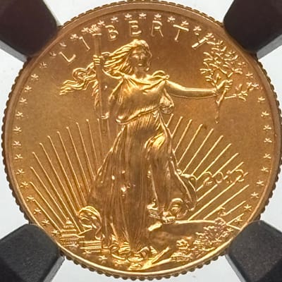 2012 G$5 American Gold Eagle 1/10 oz Gold NGC MS69