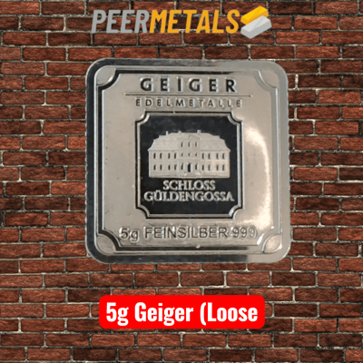 🔥 5g Geiger Silver Square (Loose) 🔥 - additional view