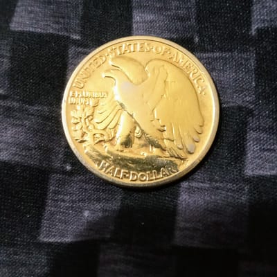 1940 Walking Liberty Half Dollar - Gilded - 90% - additional view
