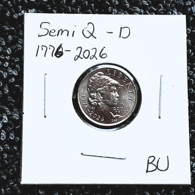 2026 Semi quincentennial Emerging Liberty Dime