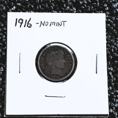 1916 Barber Dime - P