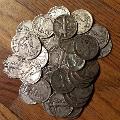 Walking Liberty Half Dollar - Random Dates - 90% 