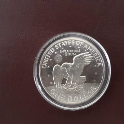 1971 "Brown Ike" 40% Silver Dollar - Capsule Only - additional view