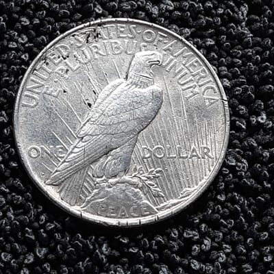 1922 Peace Dollar - P - Cleaned - additional view