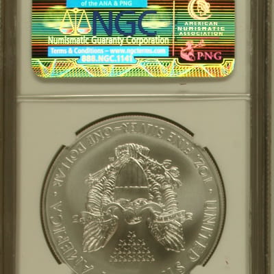 2012 American Silver Eagle S First Releases - MS70 - additional view