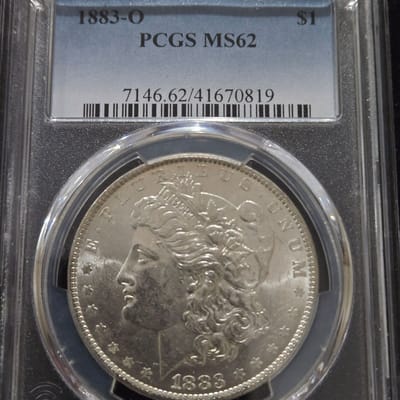 1883-O Morgan Silver Dollar PCGS MS62