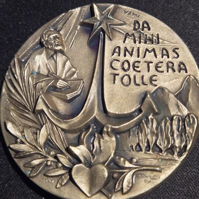 Vintage MABA Don Bosco Art Medal - Loose 60mm