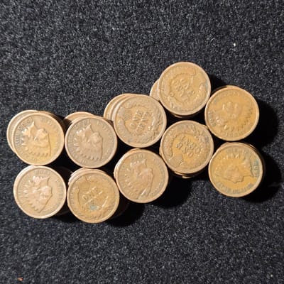 (20) Indian Head Cents Random In Good to Very Good