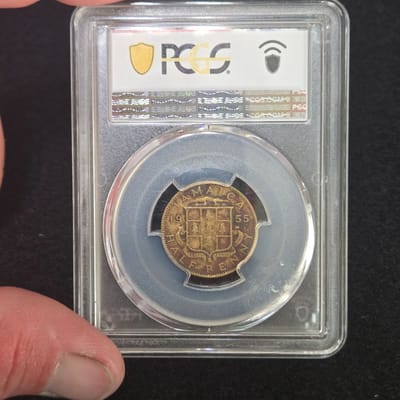 Jamaica 1/2P PCGS Certified 9-11-01 WTC GroundZero - additional view