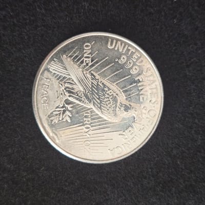 1 oz .999 Silver Bullion Round - Peace Design