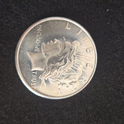 1 oz .999 Silver Bullion Round - Peace Design - additional view