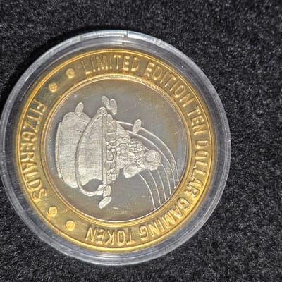 Fitzgeralds Reno $10 Silver Strike .60 ASW Token - additional view