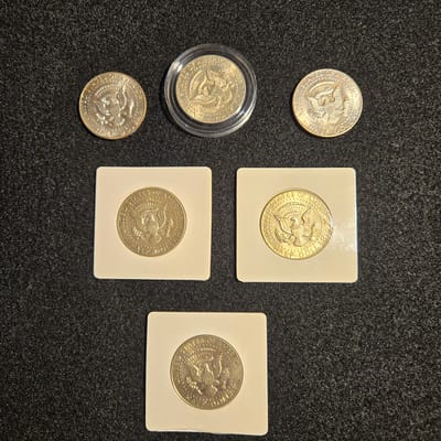 (6) 40% Silver Half Dollars  - additional view
