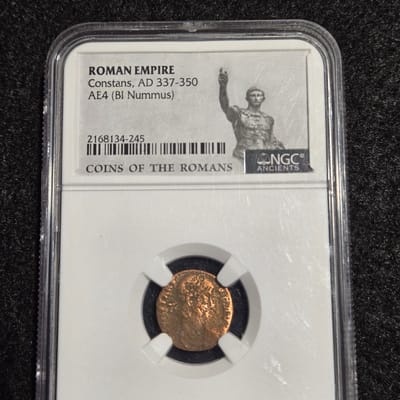 Roman Empire Constans AE4 Nummus (AD 337–350)  