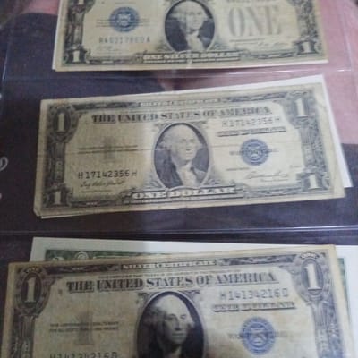 Silver certificate 1925A,1935E,1935B