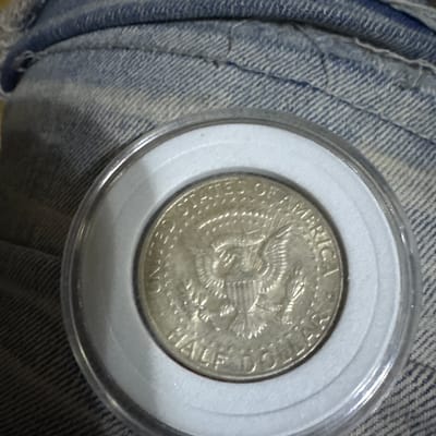 1964 jfk half dollar accented hair  - additional view