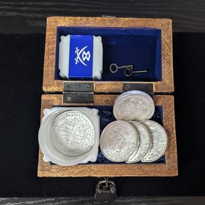 2 oz Elemetal Atocha Silver Rounds Tube of 10