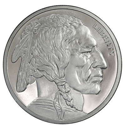 1 oz Silver Buffalo Rounds - Tube of 20