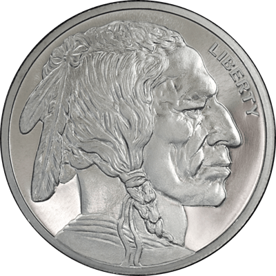 1 oz Silver Buffalo Round - Random Design