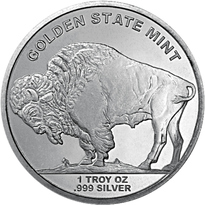 1 oz Silver Buffalo Round - Random Design - additional view