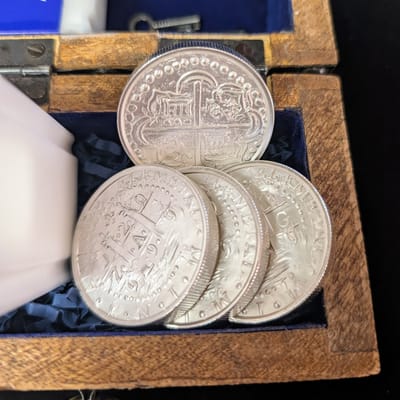 2 oz Elemetal Atocha Silver Rounds Tube of 10 - additional view