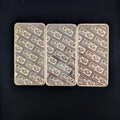 Johnson Matthey 10oz Silver Bar  - additional view