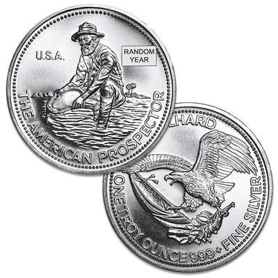 Engelhard Prospectors 1 oz Silver - RNDM - additional view